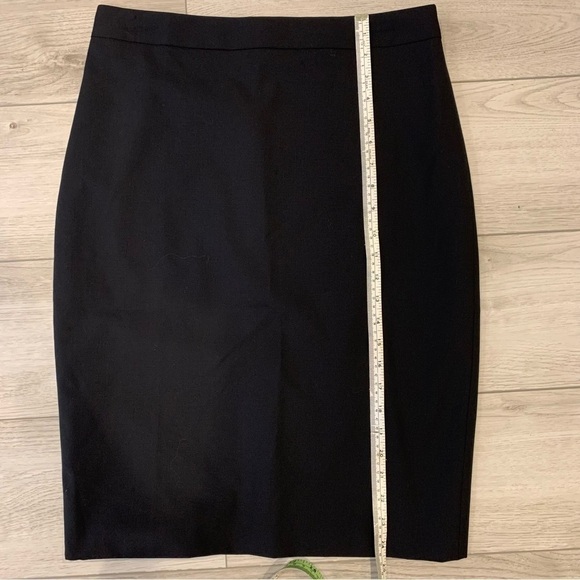 Banana Republic NWT Black Wool  Pencil Skirt sz 8 Tall - Picture 2 of 7